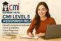 🏆 Trusted CMI Level 5 Assignment Help – Your Success Starts