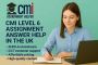 Expert CMI Level 6 Assignment Help in the UK – 100% Human-W