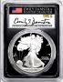 W $1 Proof PCGS PR70 DCAM Silver Eagle Type 2 