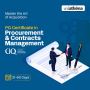 Earn a PG Certificate in Contract & Procurement Management
