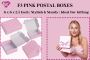 Stylish F3 Pink PIP Boxes – 6x6x2.5" Cardboard Packaging