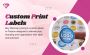 Custom Print Labels for Premium Branding & Organisation