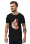 MEN'S CURVED HEM T-SHIRT - CUP FULL OF HAPPY MEN'S CURVED HEM T-SHIRT - CUP FULL OF HAPPY