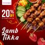 🎉 Enjoy 20% OFF on our Succulent Lamb Tikka! 🎉
