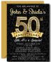 Elegant Anniversary Party Invitations - Personalized Designs