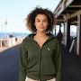 Cropped Zip Hoodie