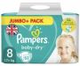 PAMPERS BABY DRY SIZE 8 52 NAPPIES