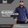 Flowing Freely Again with Storm Drain Blocked