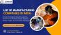 Download the top list of Manufacturing Companies in India 
