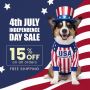 4th of July Sale- Save 15% OFF on Pet Supplies | PetCareClub