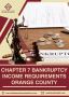 Chapter 7 Bankruptcy Income Requirements in Orange County 