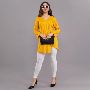Rayon fabric with sequence hand work kurti set 
