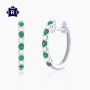 Elegant Colored Stone Earrings with Timeless Style
