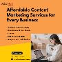 Affordable Content Marketing Services for Every Business