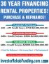 600+ CREDIT – 30 YEAR RENTAL PROPERTY FINANCING – Up To $5,0
