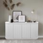 El Nino Flute 160cm Buffet Storage Cabinet – White