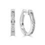 Dazzling Round Hoop Diamond Earrings for Sale Dazzling Round Hoop Diamond Earrings for Sale
