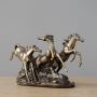 FOR SALE: Bronze-Finish Running Horses Showpiece DNA eStore