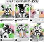 dog interactive football with grab tabs