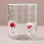 Elegant Charm Inlay Drinking Glass – Perfect for Gifts & Eve