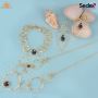 Stunning Black Rutile Jewellery Set - Perfect for Any Stunning Black Rutile Jewellery Set - Perfect for Any