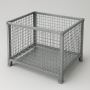 Heavy-Duty Metal Wire Mesh Container For Industrial Storage
