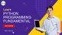 Learn Fundamental of Programming Python From Edslash