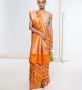 Orange Colour Saree | Bright Banarasi Weave by Ekaya Banaras