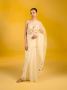 The Vanilla Snow Saree – Elegant Banarasi Weave from Ekaya