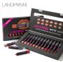 Langmanni 12 Lipstick Sets with Matte Lipstick Lip Gloss
