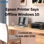 Epson Printer Says Offline Windows 10 | +1-844-892-5742