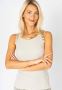 Elegant Italian Tank with Gold Trim – Women’s Top