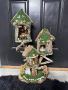 FOR SALE:Stunning Triple Fairy House with Lights & Furniture