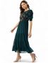 Effortless Elegance: Saranya Fashion's Half Sleeves Gown Col
