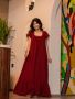 Buy Maroon Flared Soft Crepe Night Maxi Dresses Online By Fe