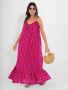 Buy Pink  Bohemian Pure Cotton Ghera Maxi Online For Women B