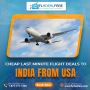 Cheap Last Minute Flight Deals to India from USA