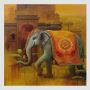 Landscape canvas painting