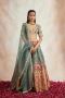 Shop Grey Banarasi silk pathini at Frontier Raas