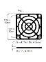 SC60-P1545 Plastic Fan Guard – 60mm Safety & Airflow Shield