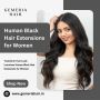 Human Black Hair Extensions for Women