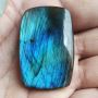 Blue Flash Labradorite Cabochon: 104 ct Rectangle Gemstone f