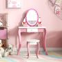 Kids Hollywood Vanity Table & Stool Set Kids Hollywood Vanity Table & Stool Set