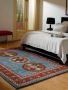 Rich Fabric Blue Color Rug with Tassels