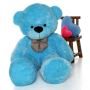 Adorable Baby Blue Teddy Bear at Giant Teddy Adorable Baby Blue Teddy Bear at Giant Teddy