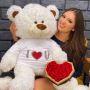 Soft White Teddy Bear at Giant Teddy