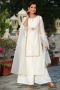 Graceful White Ethnic Dress Collection at Gillori