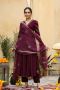 Wine Colour Suit for Ladies at Gillori