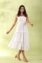 White Sleeveless Summer Dress at Gillori