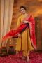 Traditional Style Chanderi Kurta Set by Gillori